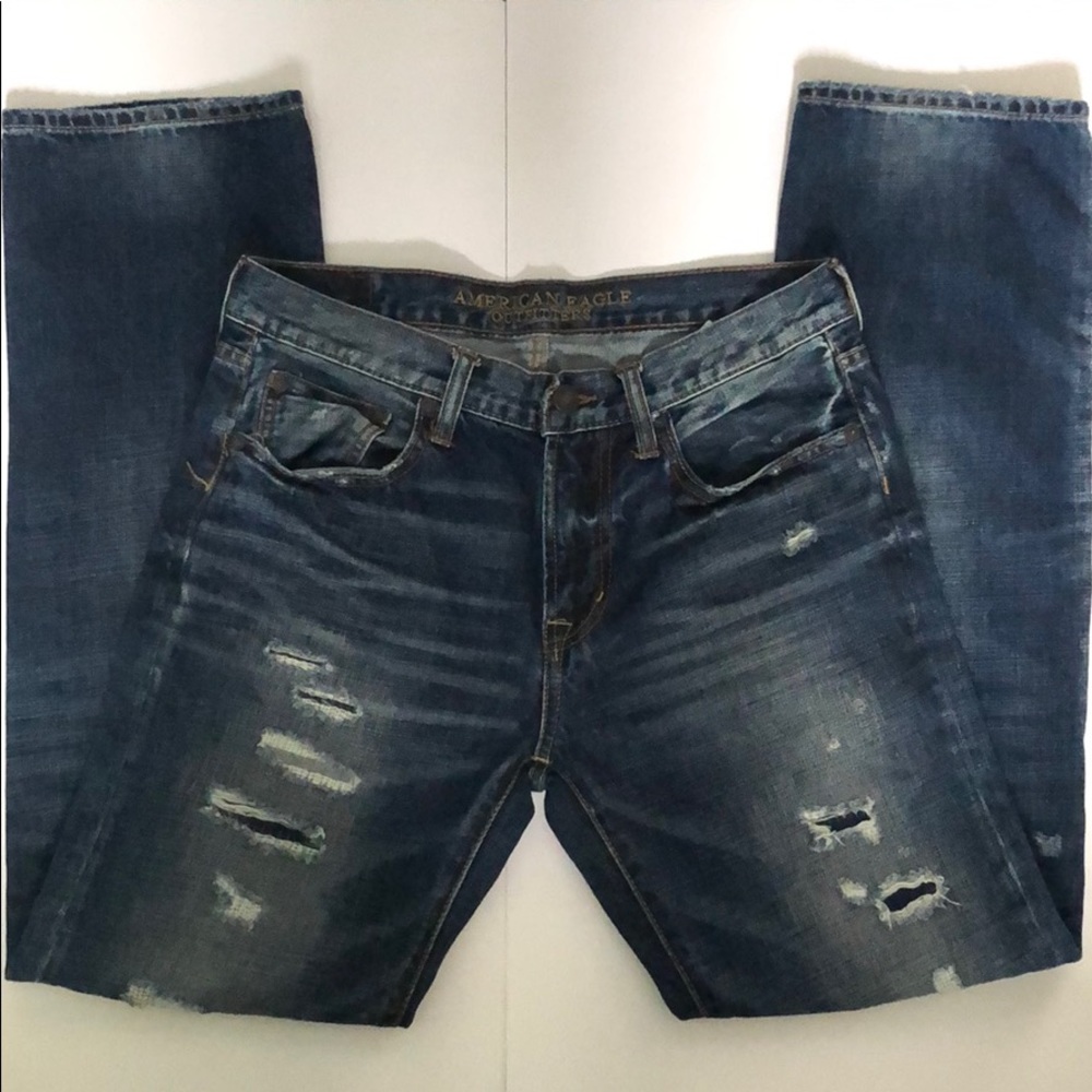 Ⓜ️NWOT AE Original Straight Distressed 32x34Ⓜ️